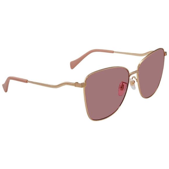 NEW Gucci Shiny Red Butterfly Women's Sunglasses - Picture 1 of 4